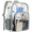 Gray, variant on Cshidworld Large Transparent Backpack, Clear Backpack with Water-Resistant PVC Plastic and Ruggedly Shoulder Straps, for Work, Workplace, Stadium, Travel, Security, Festival, College, Blue