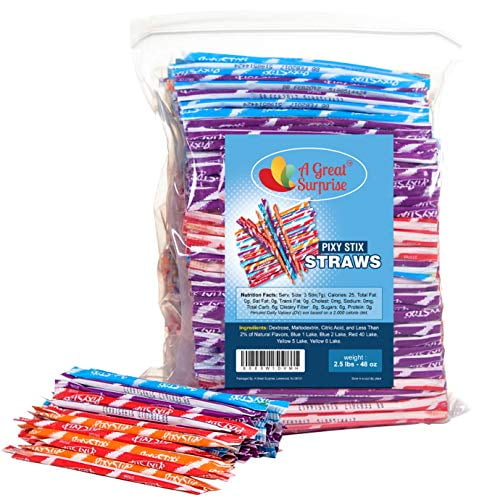 Pixy Stix Candy Filled Fun Straws Wonka Pixy Sticks Pixy Sticks