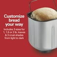 thumbnail image 5 of Hamilton Beach 2 lb Bread Maker Machine, Artisan Dough Bread Maker with 14 Settings, White & Stainless Steel, 5 of 9