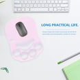 thumbnail image 4 of UPGRATOR Mouse Pad Con Reposamuñecas Ergonómico De Silicona En Color Rosa Para Computadora, 4 of 6