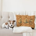 thumbnail image 4 of Ambesonne Saying Throw Pillow Cover 2 Pack, Bicycle with Flower Crates, 24", Multicolor, 4 of 5