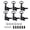 Black 6R, variant on Professional Locking Guitar Tuning Pegs Set, High Stability Machine Heads Tuners for Standard Acoustic and Electric Guitars (Black 6R, 6-Piece Pack / 10.2 x 8.4 cm)