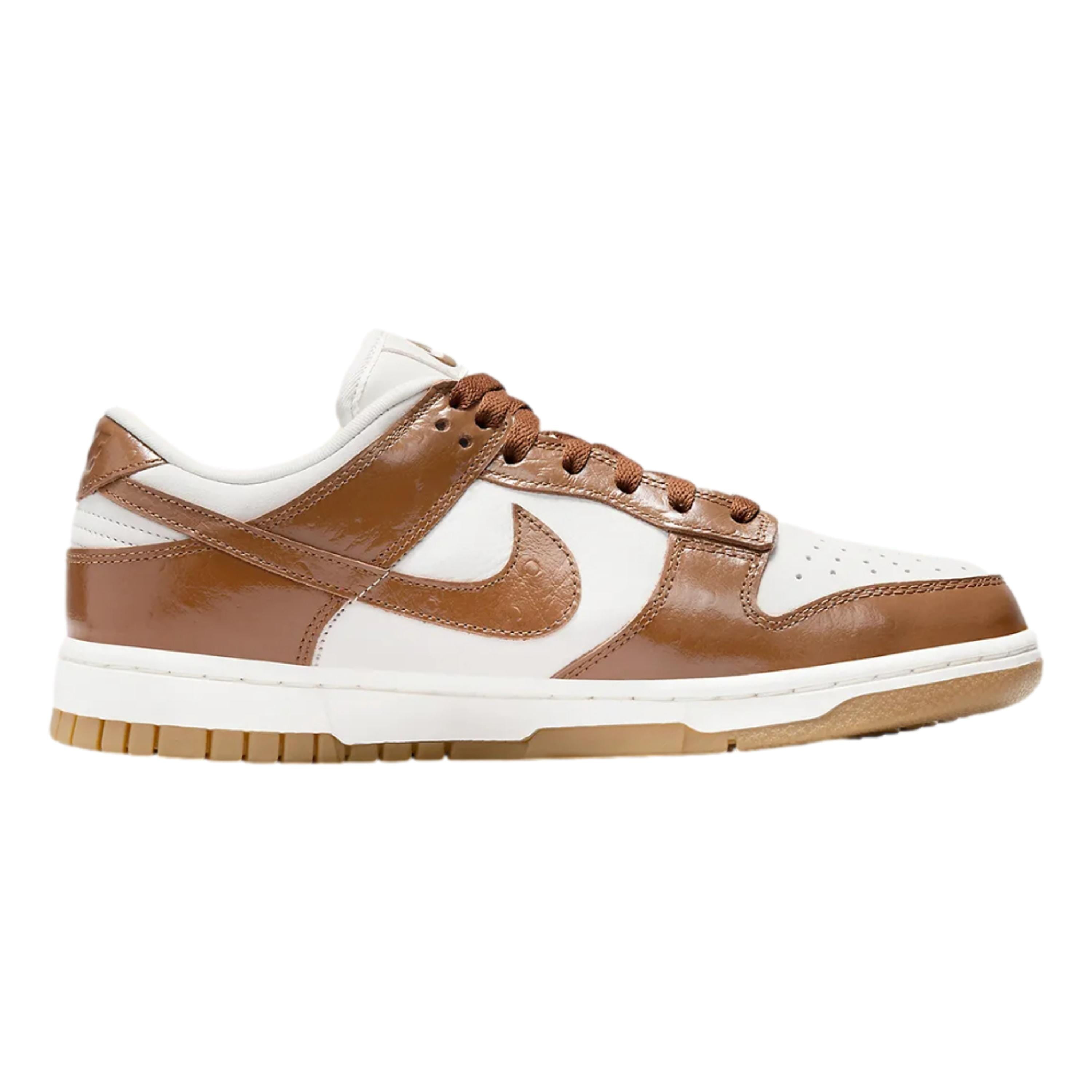 Women's Nike Dunk Low LX "Brown Ostrich" Phantm/Ale Brwn-Sl (FJ2260 001) - 6