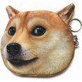thumbnail image 1 of Cute And Creative Shiba Inu Dog Head Zipper Closure Coin Purse Shiba Inu Dog -, 1 of 3