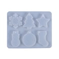 thumbnail image 3 of Moldes De Resina De Adorno De Navidad Diy Moldes De Silicona De Navidad Para Resina Epoxi Árbol De Navidad Estrella Copo De Nieve Moldes De Fundición De Resina seitruly HA038963-00, 3 of 6