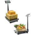 thumbnail image 2 of Foldable 600LB Weight Computing Postal Scale, Floor Platform Digital Scale, Accurate Warehouse Large Shipping Mailing LB/KG Calculator, 2 of 6
