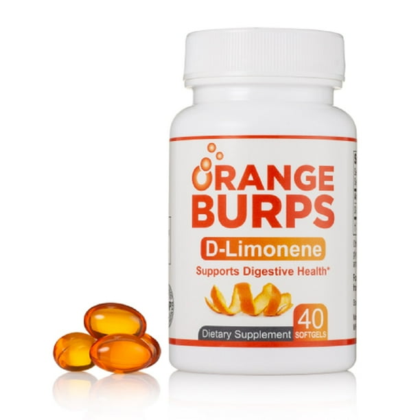 Orange Burps DLimonene Dietary Supplement Orange Peel Extract Softgels