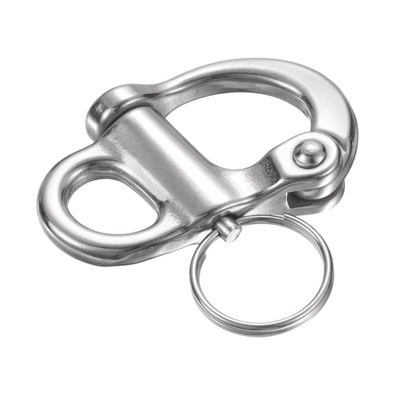 2 Inch Quick Release Shackle 316 Stainless Steel Fixed Bail Snap Shackle