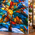 thumbnail image 5 of Christmas Tree Window Cling, Large Seasonal Window or Door Decoration, Reusable-Look Flat Decoration for Home, for Home, Office, Storefront, Party, Multicolor, 35.43 x 70.87 in, 1 Piece, Style B, 5 of 10