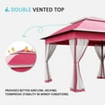 thumbnail image 5 of Meetleisure 11'x11' Pop Up Gazebo for Patios, Outdoor Canopy Tent with Sidewalls, Mosquito Netting, Pop Up Shelter for Wedding Party, Pink, 5 of 11