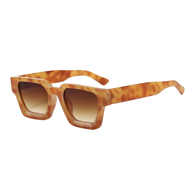 Gafas de sol cuadradas para hombre y mujer, gafas de sol rectangulares gruesas de moda, estilo de diseño.