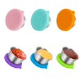 thumbnail image 1 of 6 PCS (1.76oz) Dressing Containers to Go for Condiments, Salad Dressing, Dips, Snacks, Stainless Steel Dipping Sauce Cups, Fits in Bento Box for Lunch, Mini Food Storage Containers with Lid, 1 of 5