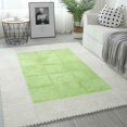 thumbnail image 3 of 10pcs Interlocking Carpet Shaggy Soft EVA Foam Mats Fluffy Rugs Protective Floor Tiles Exercise Play Mats for Children Kids Room Home Parlor Bedroom, 11.8"*11.8" Green, 3 of 5