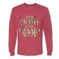 thumbnail image 2 of Wild Bobby, A Little Country, A Little Hood, Pop Culture, Men Long Sleeve Shirt, Vintage Heather Red, Small, 2 of 4