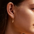 thumbnail image 3 of Valloey Rover 14K Gold Plated Dainty Huggie Hoop Earrings for Women Jewelry Gift, 3 of 6