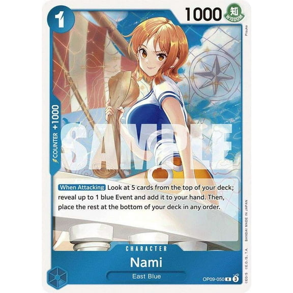 One Piece Emperors in the New World Rare Nami OP09-050