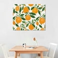 thumbnail image 2 of Home Wall Decor Versatile Canvas Wall Art 20×16in Funny Fruit Orange Pattern Design Wall Pictures Framed Artwork for Home Office Hotel, 2 of 3