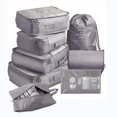 thumbnail image 1 of 8 Piece Travel Cube Foldable Tote Organizer Lightweight Luggage Organizer (blue), 1 of 5