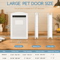 [] Large Plastic Dog Dooric Flap White - Walmart.com