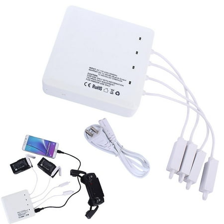 Charger Charging 6 Way Output 2 Usb Ports Durable Us Plug For 4