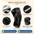 thumbnail image 4 of Knee Brace Adjustable Knee Sleeve Gel Pad Shock Absorption Joint Support Breathable Compression for Men Women Running Gym Hiking Training Recovery, 4 of 5