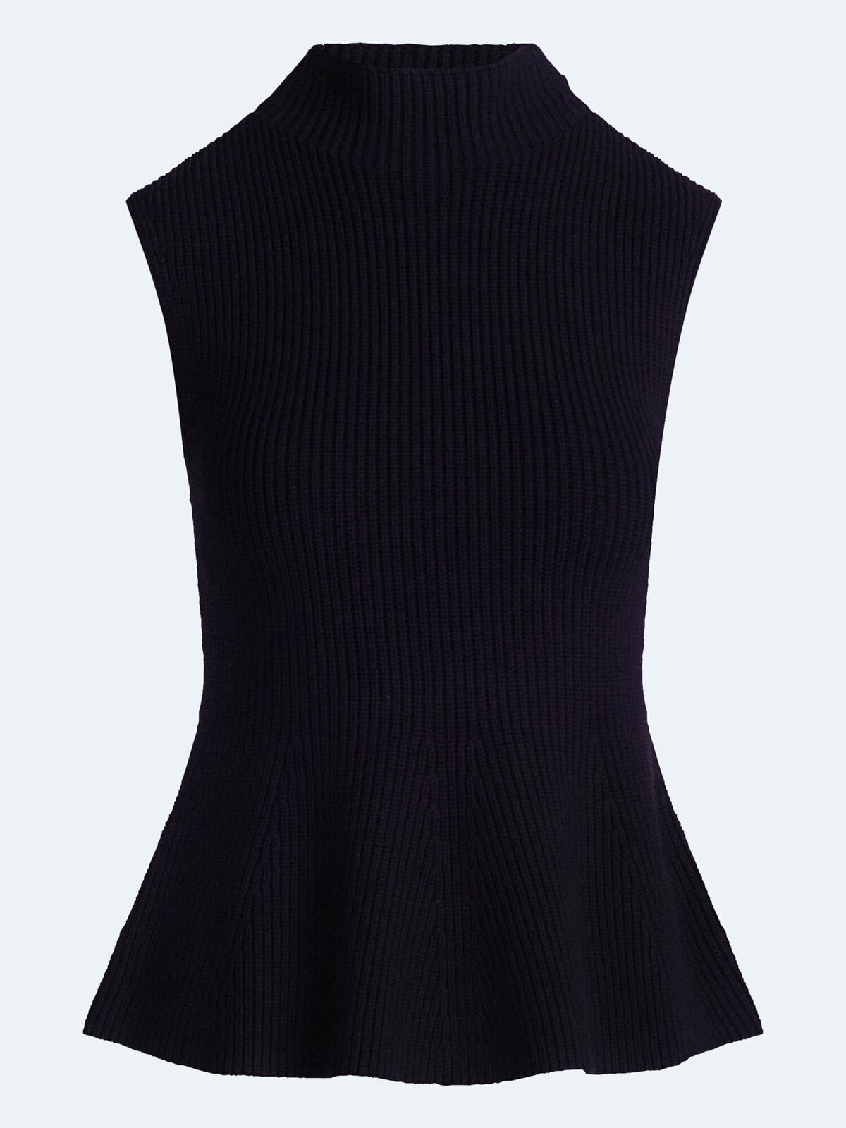 Scoop Women's and Women's Plus Sleeveless Mock Neck Peplum Sweater Tank, Sizes XS-4X