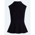 thumbnail image 5 of Scoop Women's and Women's Plus Sleeveless Mock Neck Peplum Sweater Tank, Sizes XS-4X, 5 of 5