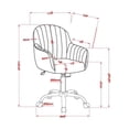 thumbnail image 6 of FOA 2-Piece 60 Inch Antique White Wood Lift Top Desk and Home Office Chair Set, 6 of 15