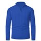 thumbnail image 1 of Puntoco Abrigo De Cuello Alto Con Bolsillos Y Cremallera De Punto De Color Liso Para Hombre, 1 of 2