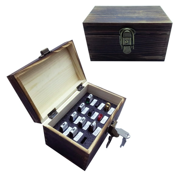 Wooden USB Drive Storage Case – 12 Slots
