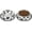 Milk Cow, variant on 2 Pack Stainless Steel Dog Bowls, Food and Water Bowls Anti Skid Stackable Pet Puppy Dishes for Small, Medium and Large Dogs