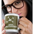thumbnail image 2 of 3drose, Brown Drone, Aerial Photographer, 15oz Two-tone Black Mug, 2 of 6