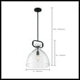 thumbnail image 6 of 60/7152-Nuvo Lighting-Teresa-1 Light Bell Pendant in Traditional Style-14 Inches Wide by 16.5 Inches High-Matte Black Finish, 6 of 6