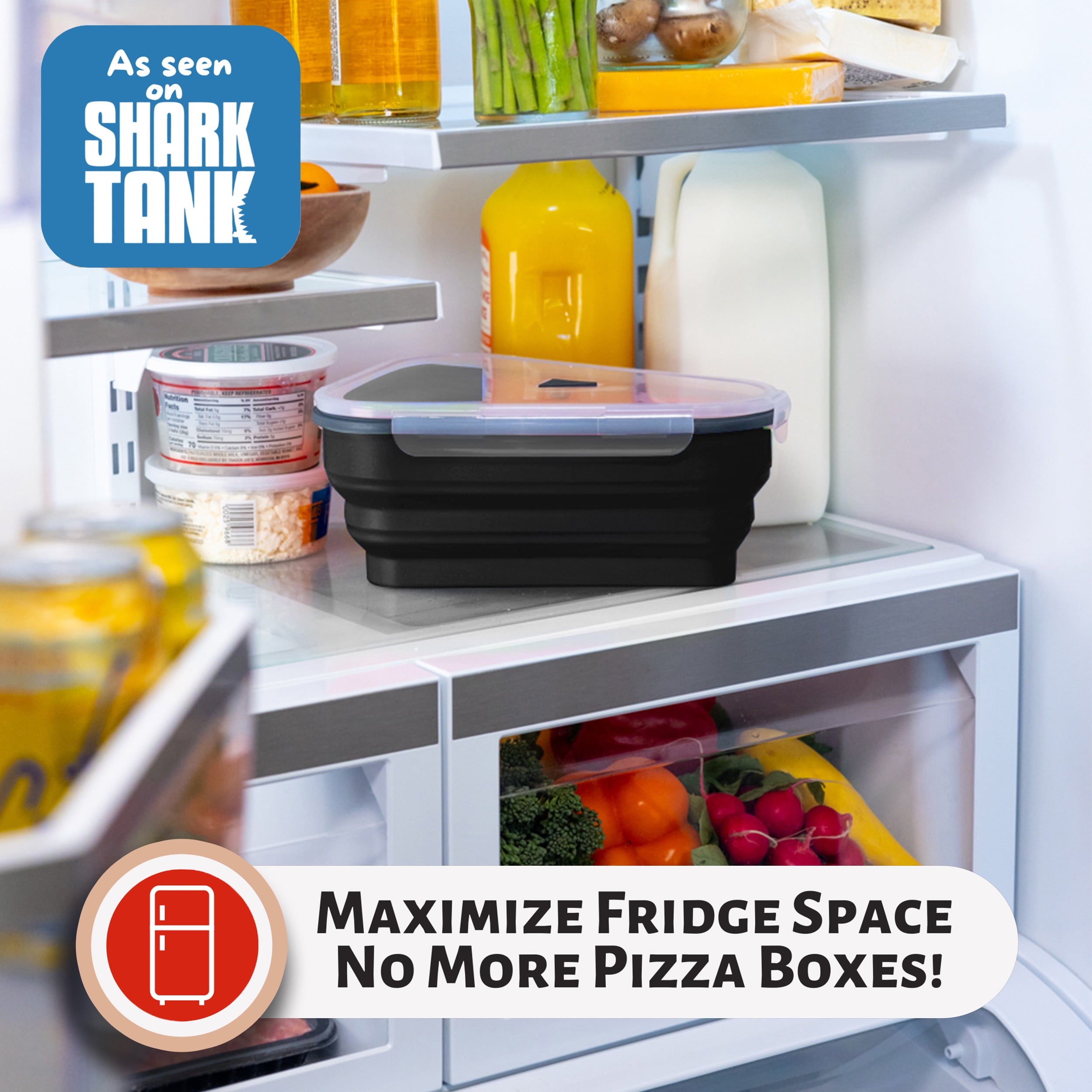 Viral Pizza Pack Container (Seen on Shark Tank) is Collapsible and Genius
