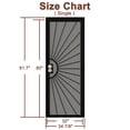 thumbnail image 4 of 32" X 80" Prehung Door Security door Universal/Reversible Hinging Surface Mount Steel Security Door With Perforated Metal Screen With Lock, 4 of 5