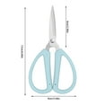 thumbnail image 2 of Qnjujn Heavy Duty Stainless Steel Scissors, Multipurpose Sharp Blades for Office Craft Fabric Cutting, Ergonomic Soft Grip Handle, Rust-Proof & Long-Lasting, 2 of 5