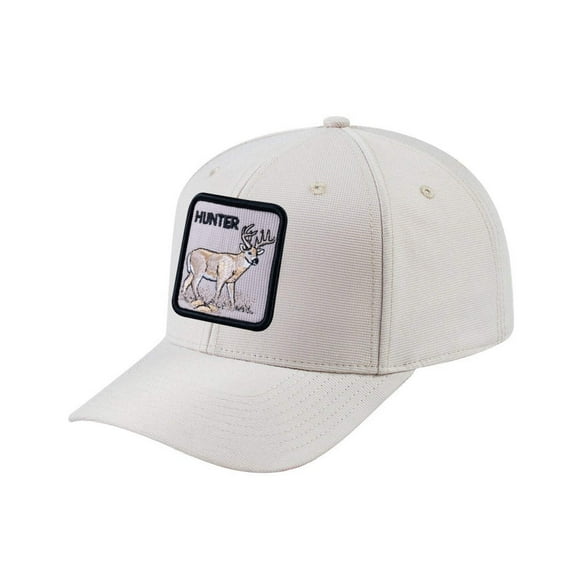 Unisex V2 Embroidered The Hunter, 6-Panel Baseball Cap, Beige/Beige, Adjustable Fit