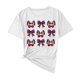 thumbnail image 4 of Camisas de Manga Corta para las Mujeres Moda Casual Impresión Cuello Redondo Suéter Tee Blusas, 4 of 6