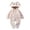 White, variant on TBWNWG Baby Panda Romper Outfit Suit Fold Over Mittens Footies Winter Snowsuit Clothes Hooded Jumpsuit for Boys,Sizes 9-12 Months