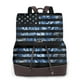 thumbnail image 1 of Balery Navy Camouflage American Flag Mochila de Cuero para Mujeres, Gran Capacidad, Bolsa de Viaje Multifuncional, Mochila de Cuero y Bolsa de Hombro para Mujeres, 1 of 4