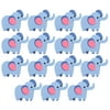 Hello Hobby Wood Painted Elephant Shapes, 15 Wooden Shapes