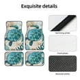 thumbnail image 3 of Daiia Watercolor Sea Turtle Printed Car Floor Mats Set of 4, Durable Non Slip Auto Floor Carpet, Car Interior Carpets Proof Foot Pads Anti-Slip Cushion Automoetive Accessories, 3 of 6