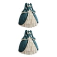 thumbnail image 4 of Minnieouse Disfraz gótico medieval auténtico - Tabla de tallas detallada para un ajuste cómodo Disfraz de cosplay de alta Fácil de usar verde verde L 2Conjunto, 4 of 6