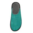 thumbnail image 3 of IAUYY Memory Foam House Slippers Suitable for Both Men and Women. Comfortable, Anti-Slip Plush Flat-Bottomed Slippers The Best Holiday Gift Green Line Pattern, 3 of 9