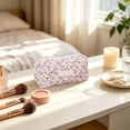 thumbnail image 4 of Printed Fluffy Zippered Makeup Bag, Zipped Makeup Bag, Beautiful and Cute Floral Pattern Pencil Case, Suitable for Home, Travel, and Office, Can Store Lipstick, Cosmetics, and Other Small Items, 4 of 5
