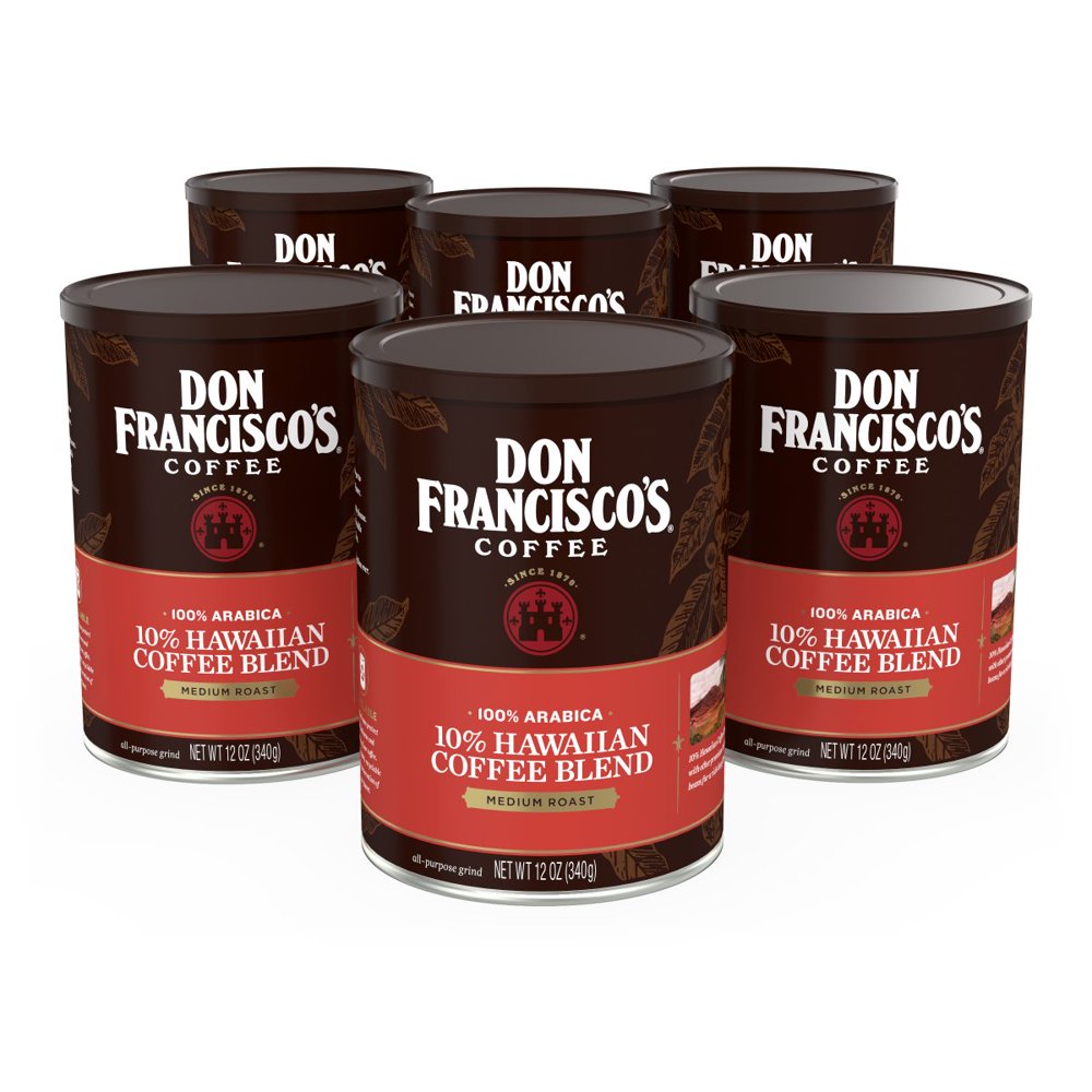Don Francisco's 10% Hawaiian Blend Ground Coffee, 12 oz ...