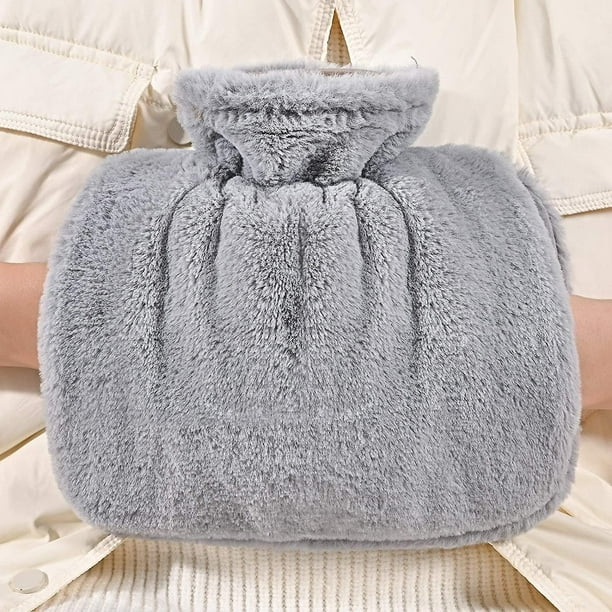 Hot Water Bottle With Cover Fluffy Hot Water Bottles For Hands,pink
