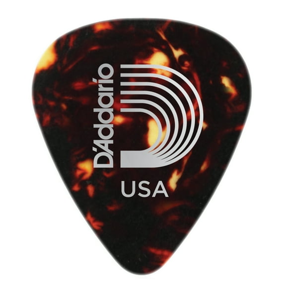 D'Addario Planet Waves Shell-Color Celluloid Guitar Picks - 100 Picks