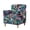 Tropical Leaf Purple Green, variant on SCRAWLGOD Stretch Chair Cover Non Slip Armchair Slipcover Couch Protector with Elastic Bottom for Kids, Dogs, Pets, Boho Mandala Floral Orange Blue