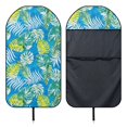 thumbnail image 6 of POLERO Car Seat Towel Waterproof Warp Kitted Terry Cloth, Compatible with Truck Seat Van, for Sedan Cars Vans, Tropical Palm Leaf Pattern, 6 of 9